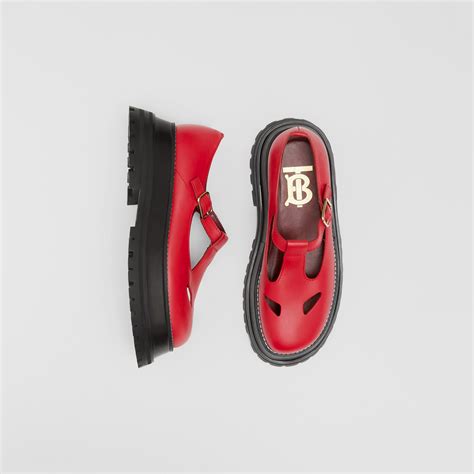 burberry red women'|red Burberry shoes.